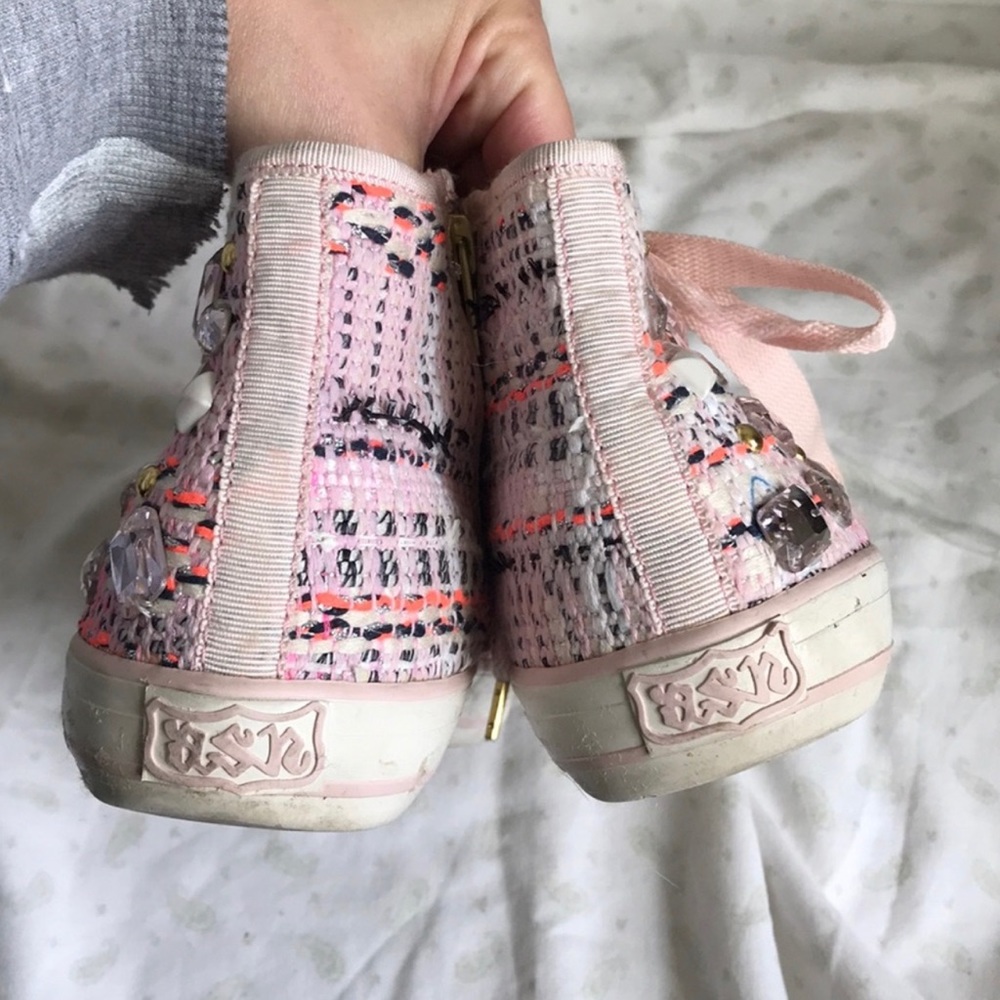 Pink jeweled Vanessa high top sneakers - Picture 4 of 5